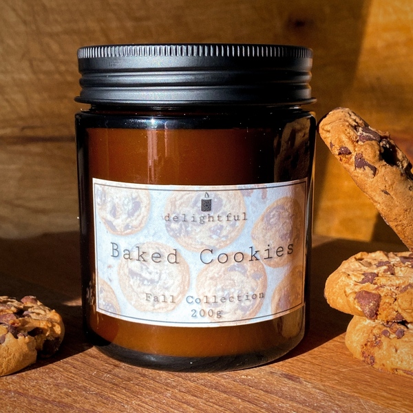 Baked Cookies Αρωματικό Κερί - αρωματικά κεριά, φθινόπωρο, vegan friendly - 2