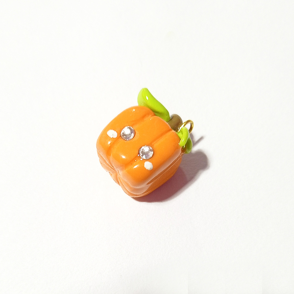 Cute Pumpkin κολιέ - SOLD OUT - ασήμι, πηλός, ατσάλι - 2