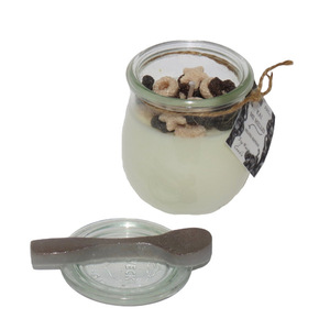 Κερί Σόγιας 220ml σχέδιο YogurtChoco σειρά DeluxeCandles Kaimemellei - αρωματικά κεριά, κερί σόγιας, διακοσμητικά, αρωματικό χώρου, χειροποίητα