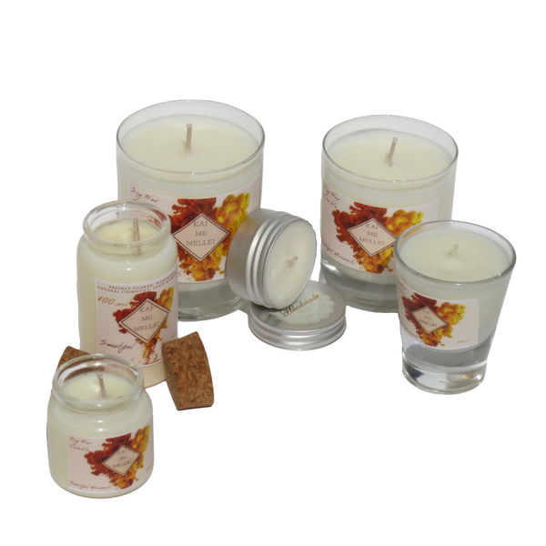 Χειροποίητο Κερί Σόγιας 200ml σειρά SweetfulMoments Kaimemellei - αρωματικά κεριά, διακοσμητικά, κεριά, αρωματικό χώρου, κερί σόγιας - 3