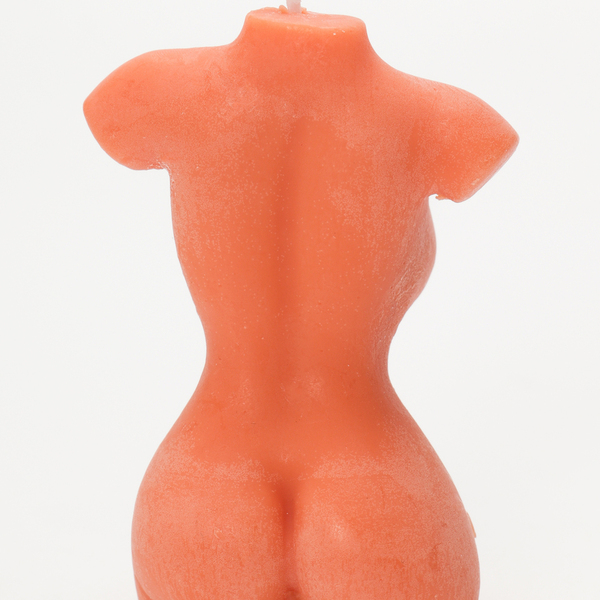 Αρωματικό Κερί Γυναικείο Σώμα - Πορτοκαλί - αρωματικά κεριά - 2