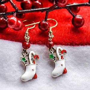 Χριστουγεννιάτικα σκουλαρίκια μπότα με δώρα - μέταλλο, κοσμήματα, χριστουγεννιάτικα δώρα - 2