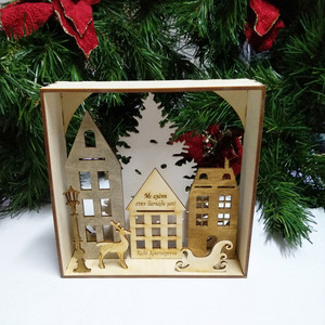 3D Ξύλινο Χριστουγεννιάτικο Διακοσμητικό - ξύλο, διακόσμηση, διακοσμητικά, χριστουγεννιάτικα δώρα - 2