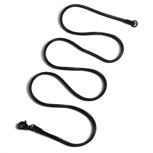 Locker black snake chain - αλυσίδες, κοντά, ατσάλι - 2