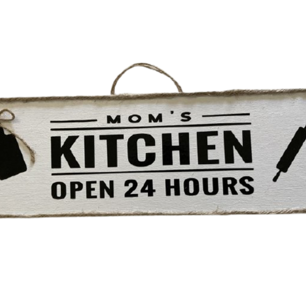 Ξυλινο καδρακι Mom's Kitchen διαστ. 30x10 εκατ. - πίνακες & κάδρα - 2