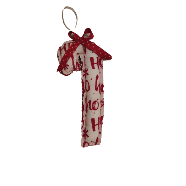 Υφασμάτινα χριστουγεννιάτικα στολίδια candy cane κόκκινα 17εκ. - χειροποίητα δώρα - ύφασμα, χριστουγεννιάτικα δώρα, candy, στολίδια - 3