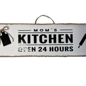 Ξυλινο καδρακι Mom's Kitchen διαστ. 30x10 εκατ. - πίνακες & κάδρα