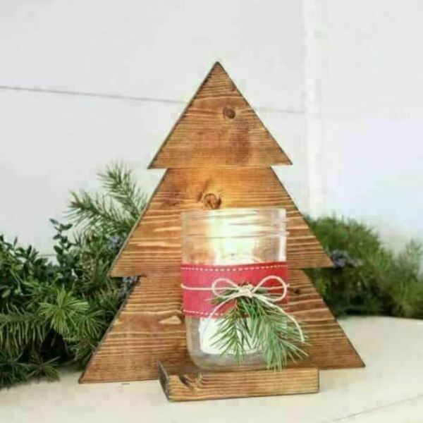 Ξύλινο διακοσμητικό δεντράκι - ξύλο, διακοσμητικά, χριστούγεννα, χριστουγεννιάτικα δώρα - 2