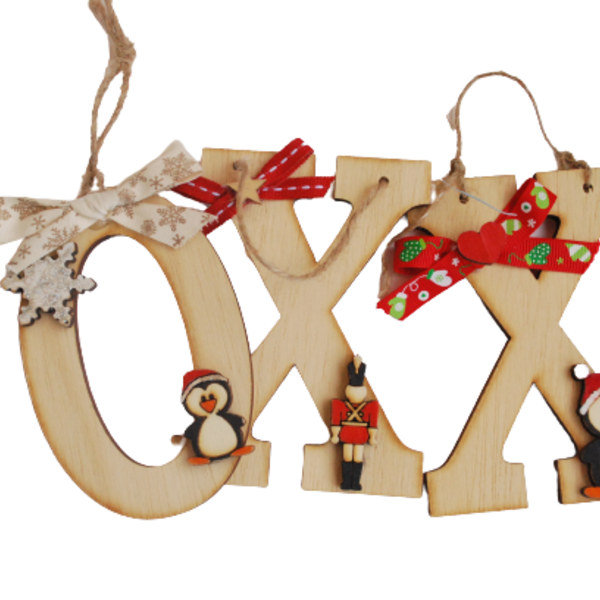 Χριστουγεννιάτικο προσωποποιημένο στολίδι μονόγραμμα 10 εκατοστά - όνομα - μονόγραμμα, personalised, στολίδι δέντρου, στολίδια, προσωποποιημένα - 3