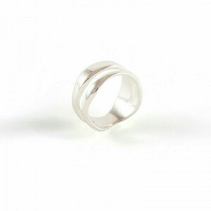 Διπλό δαχτυλίδι από ασήμι Αφθονία - μεγάλα, σταθερά, ασήμι, για γάμο, boho