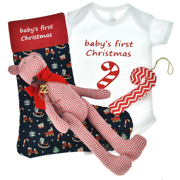Baby's first Christmas / 4τμχ. - κορίτσι, αγόρι, πρώτα Χριστούγεννα, σετ δώρου