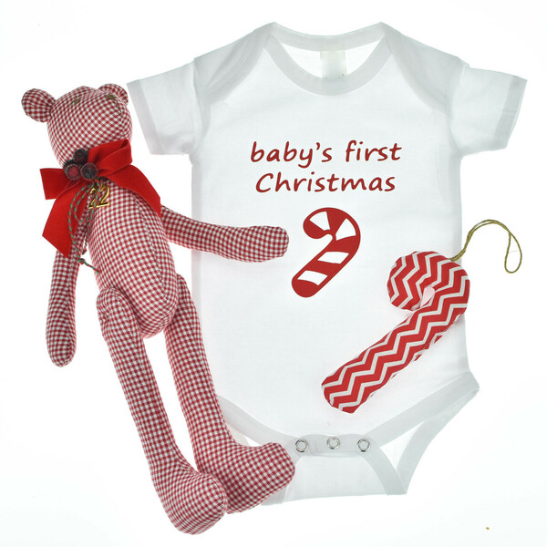Baby's first Christmas / 4τμχ. - κορίτσι, αγόρι, πρώτα Χριστούγεννα, σετ δώρου - 3