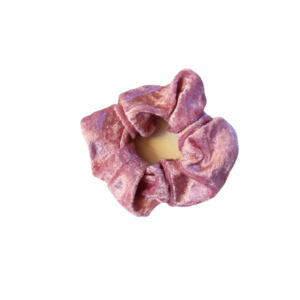 Κοκκαλάκι scrunchie βελούδο velvet ροζ - λαστιχάκια μαλλιών