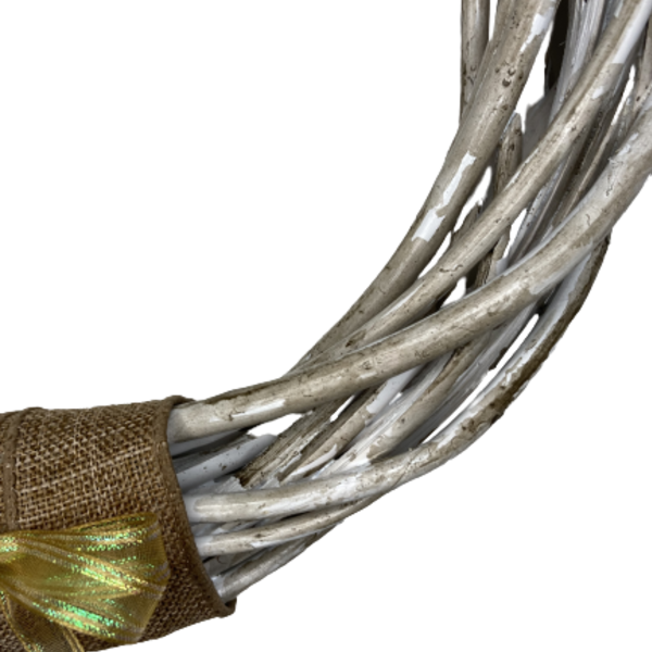 Χειροποιητο Βεργινο Διακοσμητικο στεφανι (διαμ. 27 cm) - διακοσμητικό, στεφάνια - 5