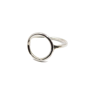 Χειροποίητο δαχτυλίδι κύκλος, ασήμι 925 - ασήμι 925, γεωμετρικά σχέδια, minimal, σταθερά, φθηνά
