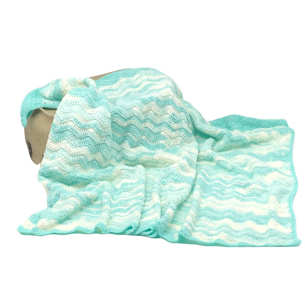 Κουβέρτα αγκαλιάς & λίκνου πλέκτη χειροποίητη 1,00x1,00εκ Μέντα - βρεφικά, δώρα για μωρά, προίκα μωρού, δώρο για βάφτιση, κουβέρτες
