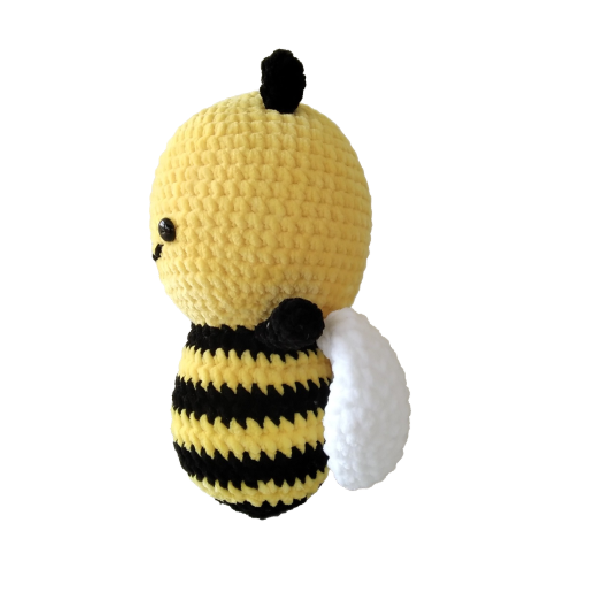 Χνουδωτή χειροποίητη μέλισσα - λούτρινα - 2