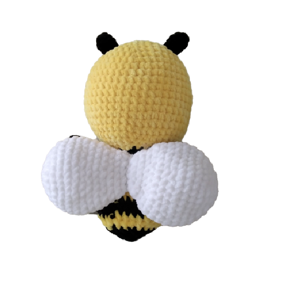 Χνουδωτή χειροποίητη μέλισσα - λούτρινα - 3