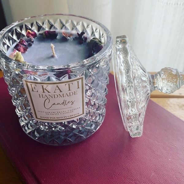Black Orchid φοντανιερα -290ml - χειροποίητα, αρωματικά κεριά, δώρα γενεθλίων, δώρα για γυναίκες - 2