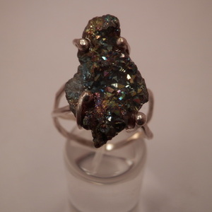 Δακτυλιδι απο ασημι 925 και ορυκτη πετρα - ημιπολύτιμες πέτρες, ασήμι 925, σταθερά - 4
