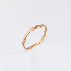 Δαχτυλίδι Κλαδί Αρκεύθου σε Ροζ Ατόφιο Χρυσάφι 18Κ - επιχρυσωμένα, ασήμι 925, επάργυρα, φύλλο, βεράκια - 3
