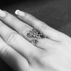 Δαχτυλίδι ασήμι 925 - Hug my finger - ασήμι, ασήμι 925, επάργυρα, μεγάλα, αυξομειούμενα - 3