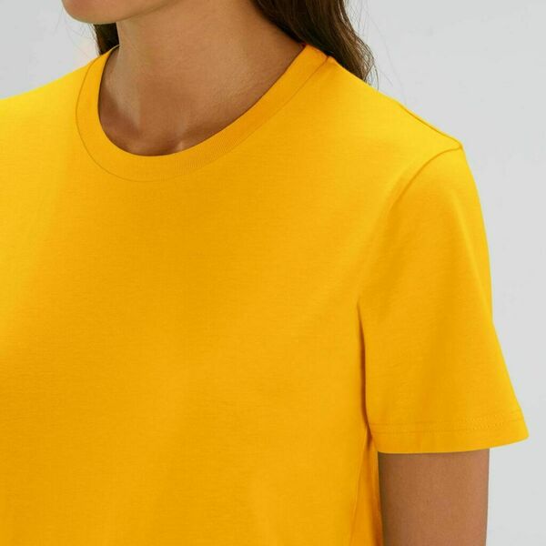 "Little things" handprinted organic yellow unisex t-shirt - βαμβάκι, unisex - 5