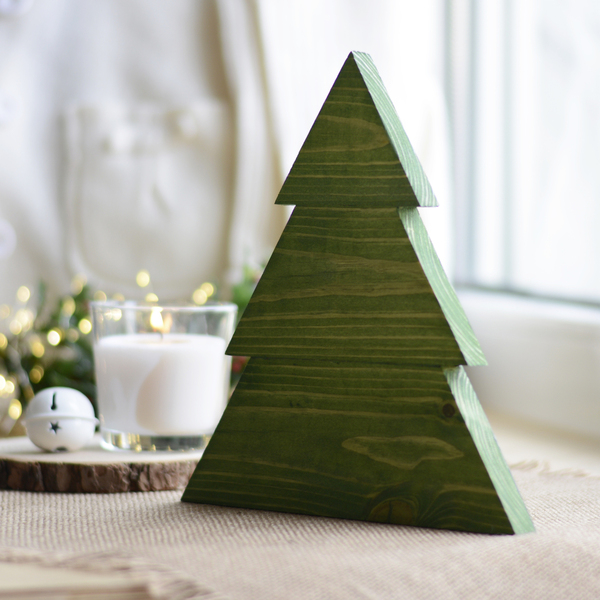 Πράσινο ξύλινο χριστουγεννιάτικο δέντρο - ξύλο, διακοσμητικά, χριστούγεννα, χριστουγεννιάτικα δώρα, δέντρο - 4