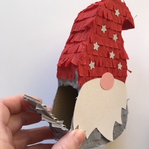 Νάνος ξωτικό gnome μίνι πινιάτα ύψος 16 εκ. - πινιάτες, χριστουγεννιάτικα δώρα, είδη για πάρτυ - 3