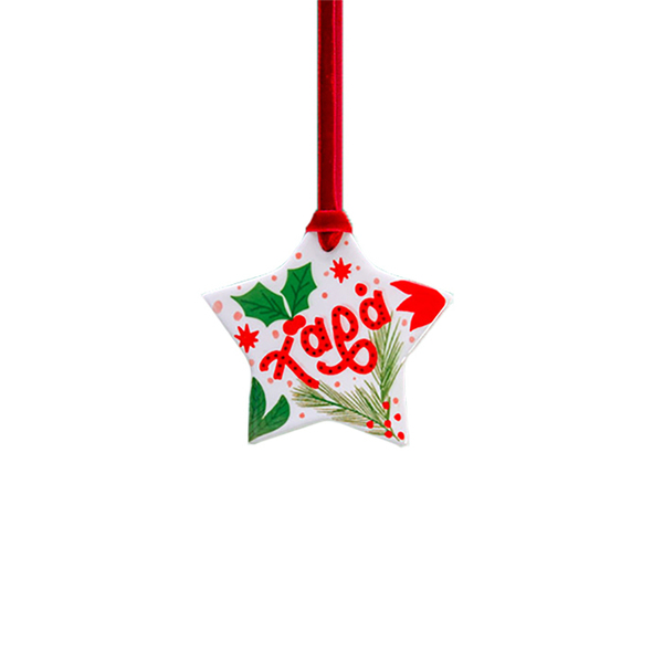 Χριστουγεννιάτικο κεραμικό στολίδι αστέρι Χαρά - αστέρι, κεραμικό, χριστουγεννιάτικα δώρα, στολίδια