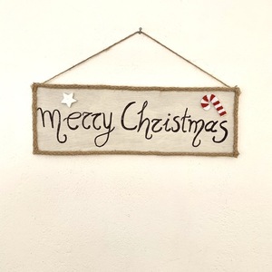 Merry Christmas Farmhouse Sign - πίνακες & κάδρα