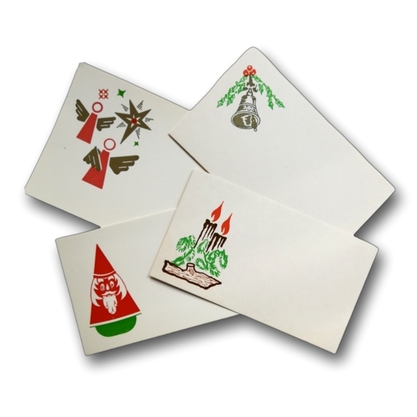 Σετ 60 αυθεντικές βιντατζ χριστουγεννιατικες καρτουλες για ευχές, ευχαριστίες, ονοματοδοσιες δωρων, εκτύπωση offset, vintage cards - vintage, άγιος βασίλης, κεριά, αγγελάκι, ευχετήριες κάρτες