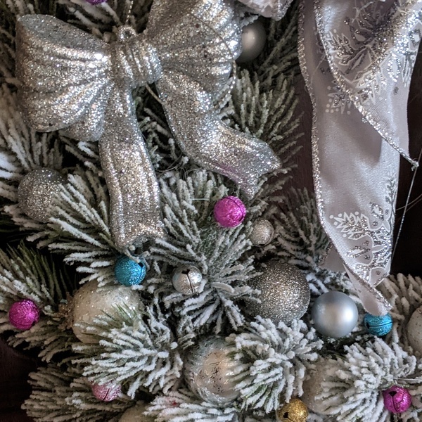 Χριστουγεννιάτικο στεφάνι από ψεύτικα κλαδιά ελάτου - στεφάνια, αστέρι, χριστουγεννιάτικο, διακοσμητικά, χριστουγεννιάτικα δώρα - 5