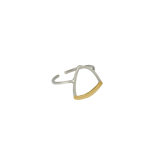 Δαχτυλίδι "Thread" - ασήμι 925, επάργυρα, γεωμετρικά σχέδια, αυξομειούμενα - 2
