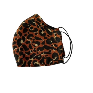 Λαστιχάκι μαλλιών leopard πορτοκαλί - γυναικεία, βαμβακερές κορδέλες, μάσκα προσώπου, δώρα για γυναίκες, λαστιχάκια μαλλιών - 2