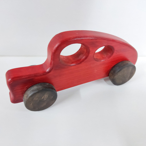 Ξύλινο αυτοκινητάκι vintage - ξύλινα παιχνίδια - 3