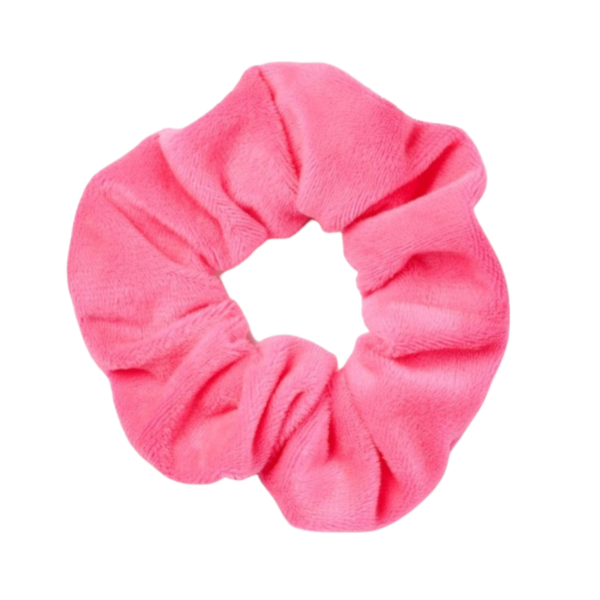 Ροζ scrunchie - λαστιχάκια μαλλιών