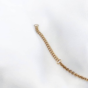 χιονοστιβάδα: κοντό ατσάλινο κολιέ σε χρυσό χρώμα - μήκος: από 35,5cm μέχρι 54,5cm - αλυσίδες, κοντά, ατσάλι - 3