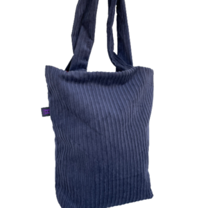Χειροποίητη τσάντα ώμου shopper διπλής όψης κοτλέ naomi - δέρμα, ώμου, μεγάλες, all day - 2
