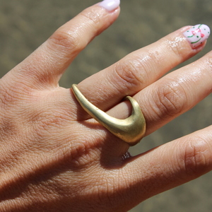 Διπλό δαχτυλίδι από ορείχαλκο - ορείχαλκος, αυξομειούμενα - 4