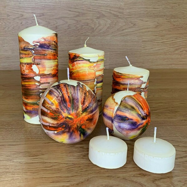 Αρωματικό κερί με άρωμα ΑΓΙΟΚΛΗΜΑ. - χειροποίητα, χριστουγεννιάτικο, αρωματικά κεριά, διακοσμητικά, κεριά & κηροπήγια - 4
