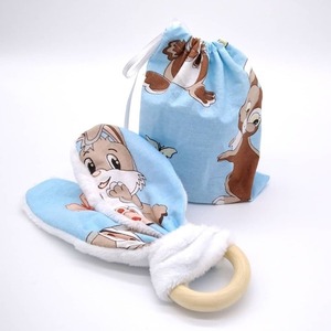 Μασητικο οδοντοφυΐας με μαλακα αυτακια κουνελακι - κορίτσι, αγόρι, βρεφικά, 0-3 μηνών, μασητικά μωρού - 3