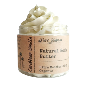 Caribbean Vanilla Organic Body Butter - δώρο, χειροποίητα, κρέμες σώματος