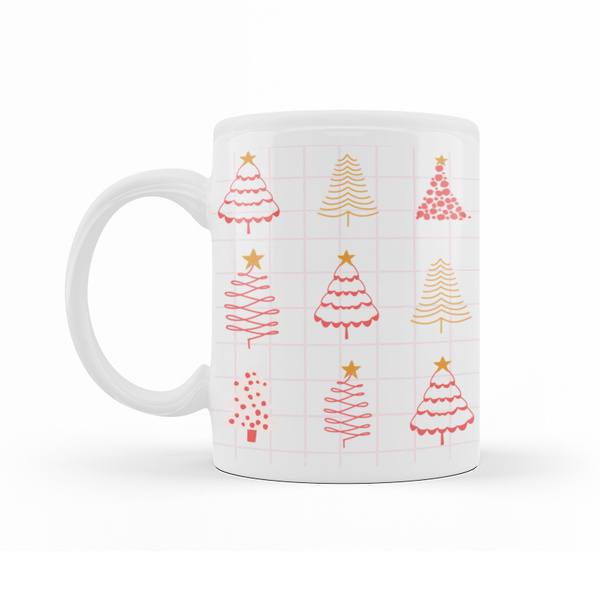 Χριστουγεννιάτικη Κούπα Έλατα Xmas | 11oz - 300ml - πηλός, personalised, χριστουγεννιάτικα δώρα, κούπες & φλυτζάνια, κούπες με ονόματα