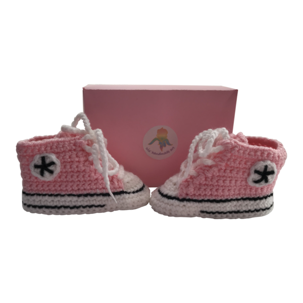 παπουτσάκια μωρού AS open, high,pink, 0-3 μηνών, 9,5 x 4,5 εκ