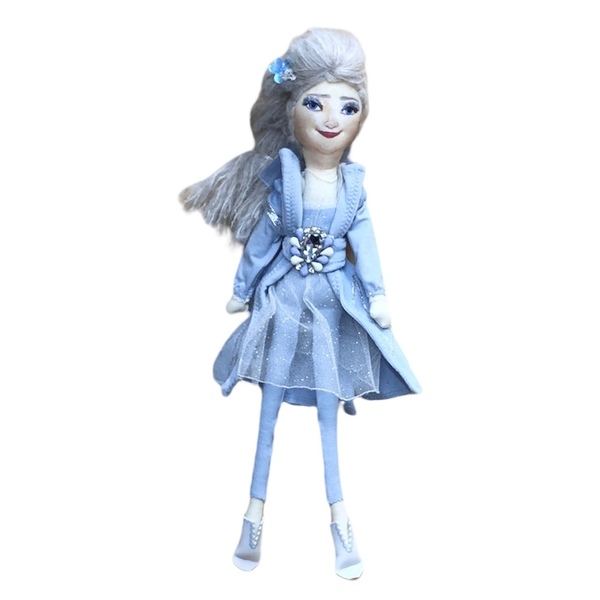 Πάνινη Κούκλα πριγκίπισσα ύψος 50εκατ.(συλλεκτική) - κουκλίτσα, παιχνίδια, πριγκίπισσα, χριστουγεννιάτικο - 3