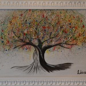 Πίνακας Το δέντρο των ευχών 101×63,5 Πάχους 2cm - αφίσες, πίνακες ζωγραφικής