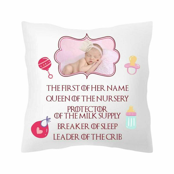 Μαξιλαράκι διακοσμητικό για νεογέννητα - κορίτσι, αγόρι, personalised, βρεφικά, μαξιλάρια - 2