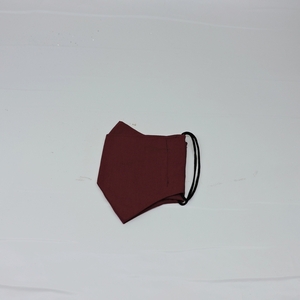 Mάσκα προστασίας 3D υφασμάτινη χειροποίητη μπορντό unisex medium - βαμβάκι, χειροποίητα, unisex, μάσκες προσώπου - 3