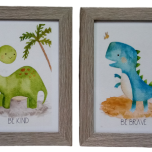 Σετ 4 καδράκια δεινόσαυροι ( 21 χ 16 εκ. ) - πίνακες & κάδρα, αγόρι, δώρο, για παιδιά, ήρωες κινουμένων σχεδίων, παιδικά κάδρα - 4